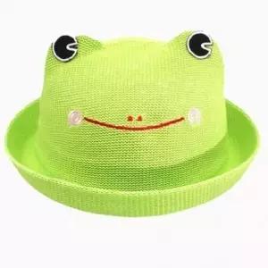 (모델-색상 A1406 개구리밀짚 그린)여름 봄 준캡 귀여운모자 아동 개구리밀짚모자 페도라 자외선차단 가을