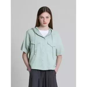 [아날도바시니]아웃포켓 스트링 버튼 반팔점퍼 택가격 198000원 _P418587235