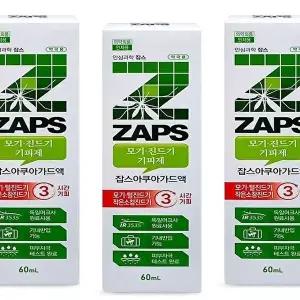 [셀러허브 생활리빙]잡스 아쿠아가드액 60ml x 3개 모 기 진드기 기피제 저자극 기내반입 가능 x3SET(SH)