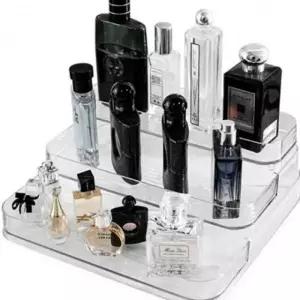 (타입 3단)화장품 정리대 선반 정리함 진열대 수납함 투명 향수