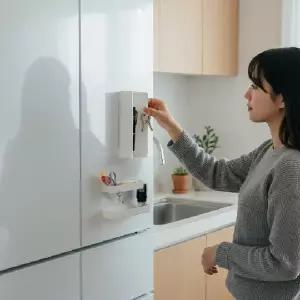 (사이즈 가로형1P)냉장고 부착형 마그네틱 트레이 다용도 타공판 수납 선반 거치대