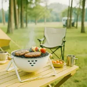 ( )304 스테인리스 원형 석쇠 24cm 캠핑 화로대 고기 구이망 그릴망