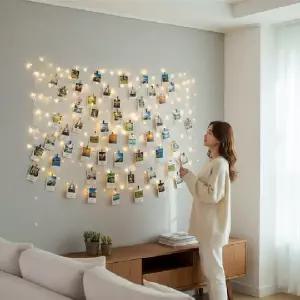 (색상 led줄전구1m)인테리어 LED 와이어 줄조명 크리스마스 트리 장식 캠핑용 알전구 무드등