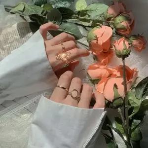 스톤 반지 세트 원석 여성 데일리 링 13종