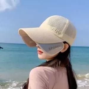 여성 여름 운동 러닝 스포츠 날개챙 메쉬 볼캡 모자
