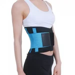 ( )헬스코르셋 허리보호대 다이어트 운동 땀 웨이트벨트 허리디스크보호대 XL 블루