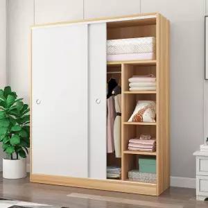 공간활용 틈새옷장 50cm 도어 슬라이딩 지 옷장 흰색