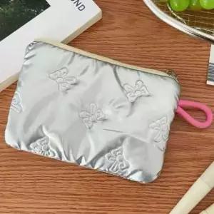 [애슬릿] 미니 파우치 퀼팅 화장품 사각 예쁜 지퍼 카드 지갑