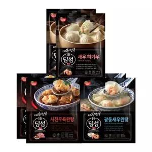 동원 딤섬 광동새우완탕 2봉 + 사천우육완탕 2봉 + 새우하가우 2봉/부추창펀/샤오롱바오/부채교