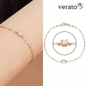 베라토 14K 랩그로운 다이아몬드 솔리드 팔찌