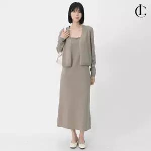 엘케이트 여자 봄 비스코스 롱 원피스 볼레로 셋업 LBRT018