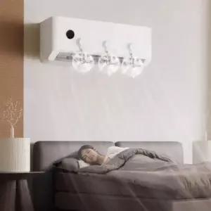 부착식 에어컨 순환팬 바람개비 무동력 공기 날개팬 무동력 에어