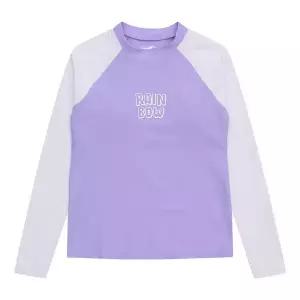 [소이]23M0458-38 바이올렛 크롭 래쉬가드 티_SH