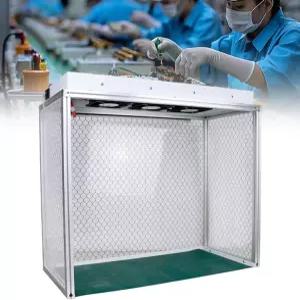 선서타 에어 플로우 클린 벤치 먼지 프리 룸 워크샵 라미나 후드 팬 필터 유닛 수직 세 개의 휴대폰 LCD