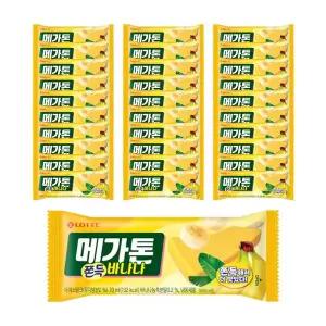 [롯데웰푸드]메가톤 쫀득 바나나 x30개
