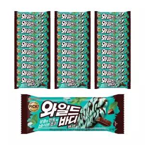 [롯데웰푸드]와일드바디 민트초코 x30개