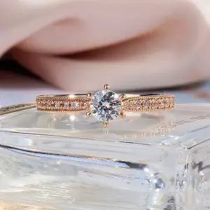 [샤밍주얼리]5부 다이아 반지 천연 우신 G VVS1 VG 피치 핑크 프로포즈 결혼 기념일 선물