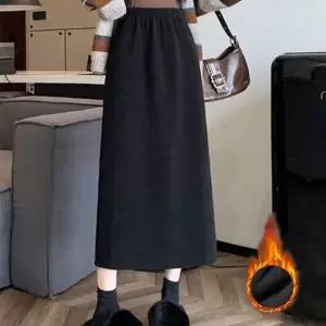 여성스커트 40대 미니스커트 캐쥬얼치마 주름 롱