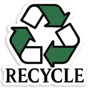 비닐 스티커 재활용 물병 노트북 휴대폰 케이스용 방수 재미있고 내구성 있는 1PCS 8인치