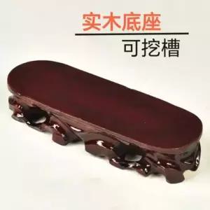 수석받침대 장식 원목 크리스털 소형 기석 황동 불상 전시대