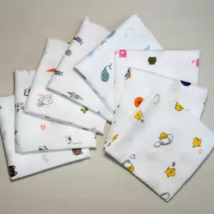 무형광 무표백 유아 순면 가제 손수건 8장 세트 어린이집 준비물