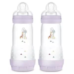 MAM 325ml(11온스) 이지 스타트 배앓이 방지 와이드 넥 아기 젖병, 빠른 유속 모유 수유 같은 젖꼭지, 배앓