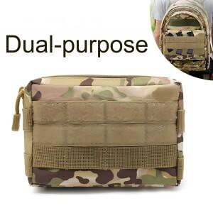 이중  야외 EDC 툴킷 액세서리 가방 밀리터리 서바이벌 허리 잔돈 휴대폰 핸드폰 통근