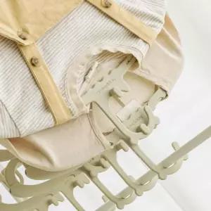 [지삼안전] 플라스틱 옷걸이 미니 옷걸이 유아 아동 키즈 길이조절 아기옷 정리 10개입 (단품)