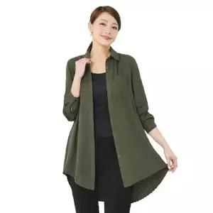 [할리마리]플리츠롤업셔츠형재킷