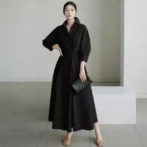 [NS홈쇼핑](삽)쁘라제르 벌룬 카라원피스(색상선택)[35787845]