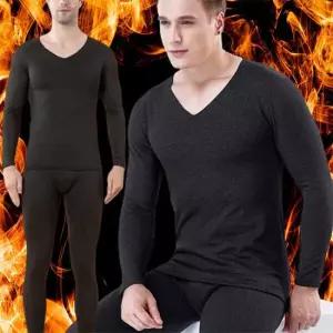 남성 양면기모 자국없는 무봉제 발열내의 상하세트 2컬러 2026