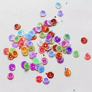 스팡클 조각07_전통원형접시 레인보우 (500 묶음)