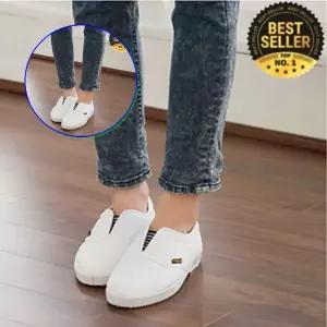 쌍문상회 흰색 편안한 슬리퍼 기능성 쿠션 간호원신발 실내화