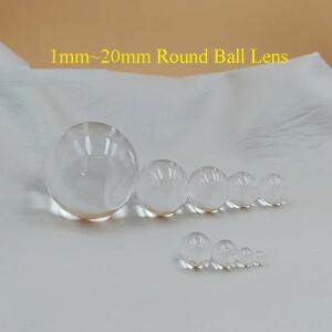 1PC 라운드 볼 렌즈 직경 1mm ~ 20mm (BK7) 광섬유 통신 내시경 센서 용 K9 광학 유리 솔리드