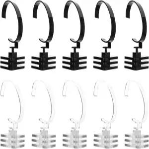 니양글 10pcs 시계 디스플레이 랙 및 팔찌 스탠드 세트 매트 블랙 다기능 손목시계 홀더 매장 또는 가정용