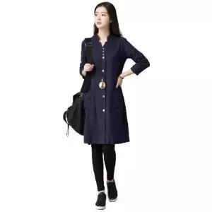 (삽)롤업 롱셔츠 카라 원피스 2종