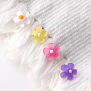 컬러 아크릴 플라워 꽃 써지컬 스틸 피어싱