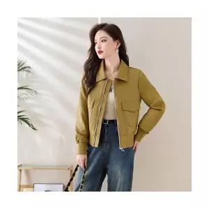 타노스여자 데일리룩 코트 가죽 무스탕 쇼트 여초봄 키작 KUK1 퓨전 재킷 핫키 레더 하이엔드