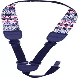 레이즘 클립온 우쿨렐레 스트랩 보헤미안 스타일 니트 벨트 우쿨렐레용 조절 가능한 코튼 넥 슬링 버튼