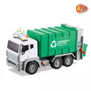 멜로디 라이트 펌프작동 파워 프릭션 분리수거 트럭