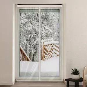 홈인테리어 햇비차단 간편설치 프리미엄 냉 보온 자석방풍커튼 소 블랙 현관 바람막이