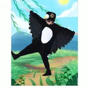 까마귀 새 코스튬 의상 동물 130cm 행사 긴 공연 할로윈