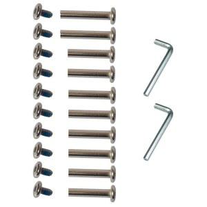 아직 깨어 있는 OD 15/64인치(6mm) 샤프트 육각 소켓 나사 인라인 스케이트 휠 롤러 블레이드 교체 축 수리 키트(30mm/36mm)