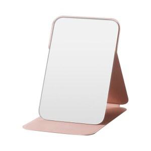 손거울 휴대용 여성핸드메탈 기숙사 데스크 스탠드 초미니 학생 휴대용 접이식 화장거울 라지 사이즈