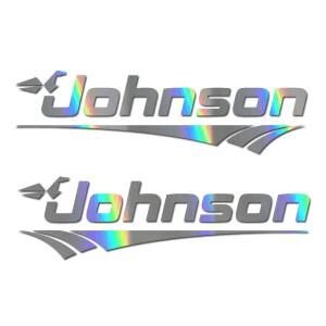 존슨 아웃보드 비닐 데칼 스티커 낚시 스키 보트용 듀얼