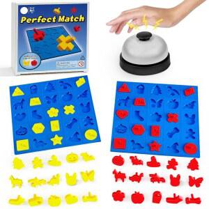 아동용 모양 매칭 보드 게임 5세 교실 할로윈 2인용 퍼즐 및 장난감 또는 듀얼 피스 이상 솔로 개학 생일 모드 유치원 분류 추수감사절