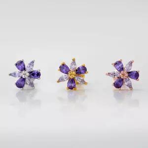 써지컬 핀 큐빅 피어싱 퍼플라워 3종 택1