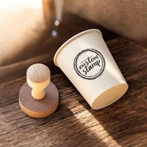 맞춤형 목재 스탬프 웨딩 도장 초대장 이름 회사 로고 및 포장 브랜딩