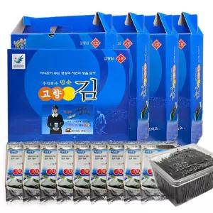 국내산 민속 고향김 3호 15gX50봉 선물세트 조미김 도시락김