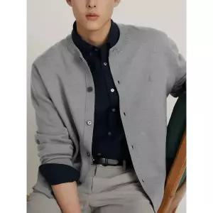 [매장정품] 빈폴 26SS [BC625AC113] 베럴비 라운드 카디건 - 그레이